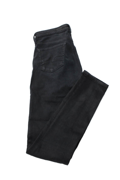 AG Adriano Goldschmied Womens Ankle Jegging Black High Rise Size 24