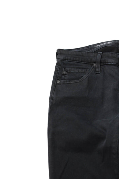 AG Adriano Goldschmied Womens Ankle Jegging Black High Rise Size 24