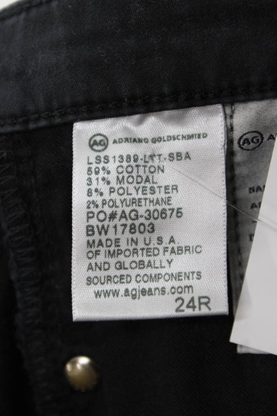 AG Adriano Goldschmied Womens Ankle Jegging Black High Rise Size 24
