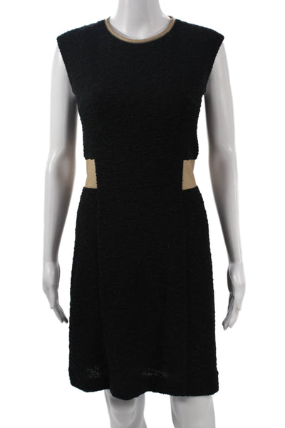 Rebecca Taylor Womens Black A-Line Fit and Flare Dress Size 4