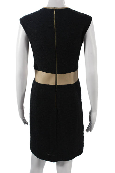 Rebecca Taylor Womens Black A-Line Fit and Flare Dress Size 4