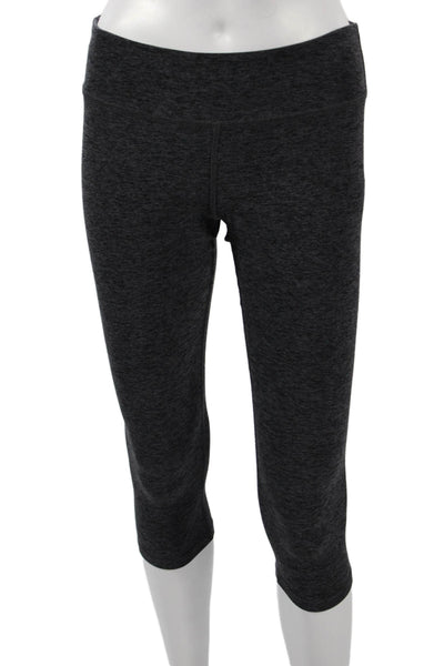 Beyond Yoga Womens Capri Cropped Dark Gray Polyester Solid Leggings Size XS