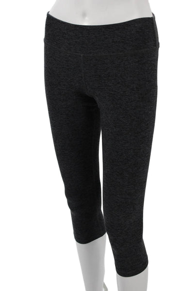 Beyond Yoga Womens Capri Cropped Dark Gray Polyester Solid Leggings Size XS