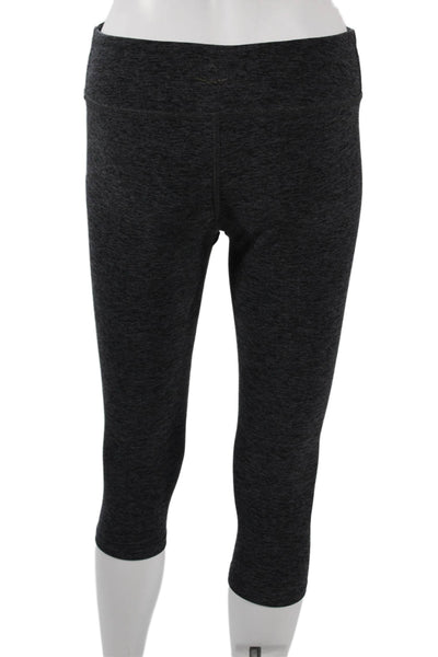 Beyond Yoga Womens Capri Cropped Dark Gray Polyester Solid Leggings Size XS