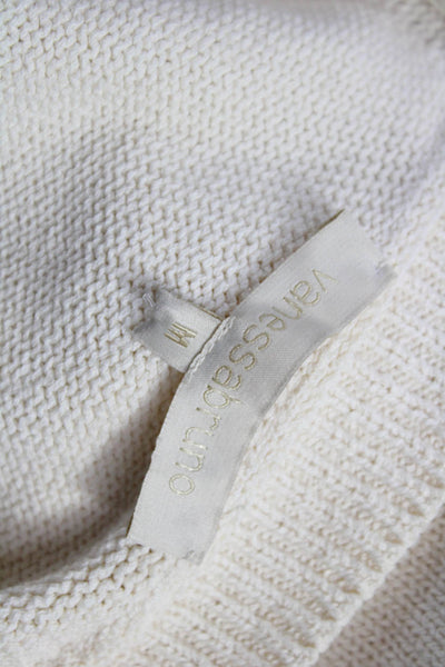 Vanessa Bruno Womens Cardigan Beige V Neck Button Long Sleeve Size M