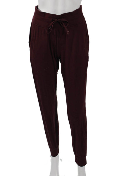 Lululemon Womens Jogger Sweatpants Brown Polyester Drawstring Size 4