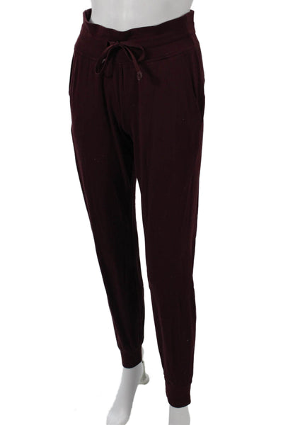 Lululemon Womens Jogger Sweatpants Brown Polyester Drawstring Size 4