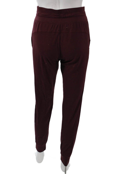 Lululemon Womens Jogger Sweatpants Brown Polyester Drawstring Size 4