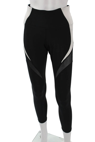 Michi Womens Ankle Leggings Black Polyester Spandex Size M