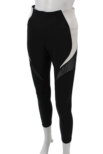 Michi Womens Ankle Leggings Black Polyester Spandex Size M