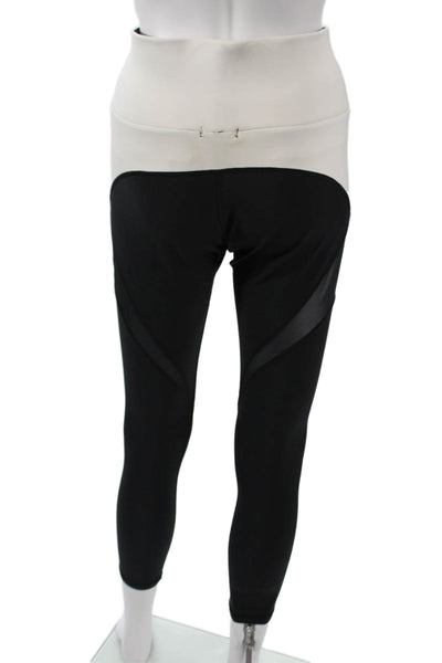 Michi Womens Ankle Leggings Black Polyester Spandex Size M