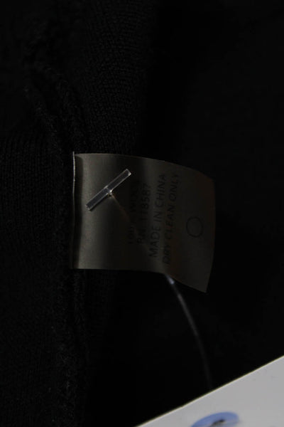 Jason Wu Women Pullover Sweater Black 100% Wool Crew Neck Long Sleeve Size M