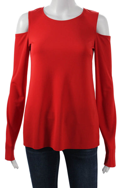 Bailey 44 Womens Long Sleeve Round Neck Red Top Size S
