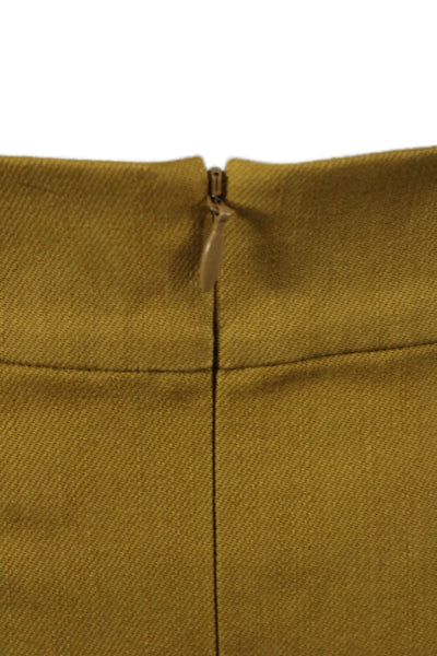 Soler Women A-Line Midi Skirt Brown Solid Size XS