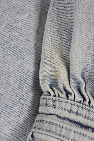 Generation Love Womens Light Blue Button Collared Jacket Grunge Size XS