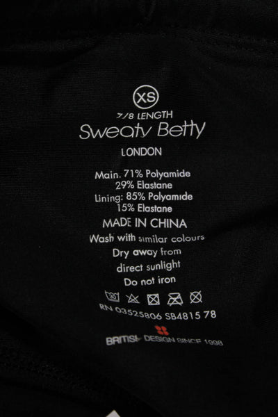 Sweaty Betty Women Cropped Ankle Leggings Black Size XS