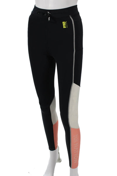 PE Nation Womens Ankle Jegging Black Drawstring 65% Recycled Nylon Size S