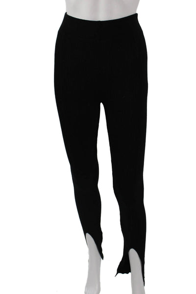 MNG Womens Ankle Leggings Black Polyester Solid Classic Size XS