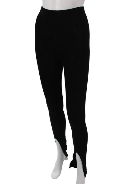MNG Womens Ankle Leggings Black Polyester Solid Classic Size XS