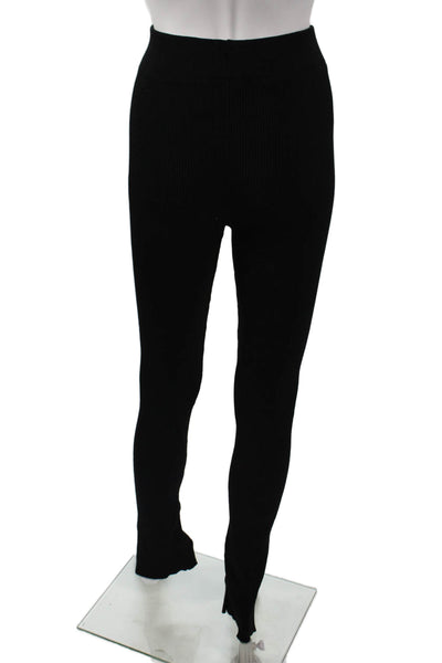 MNG Womens Ankle Leggings Black Polyester Solid Classic Size XS