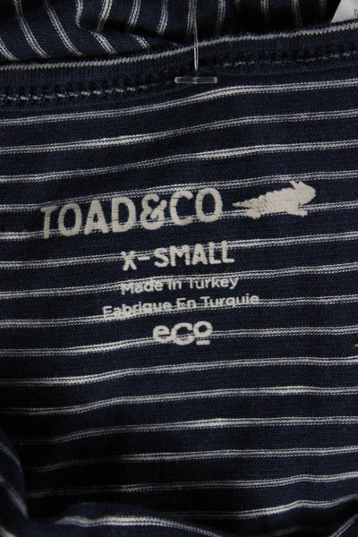 Toad & Co Womens Dark Blue Striped Tank Dress Size XS