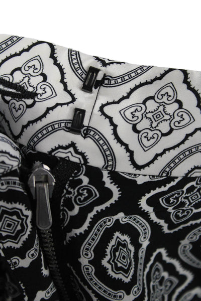 Rag & Bone Womens Black Paisley Viscose Dress Pants Hook & Eye Size 2