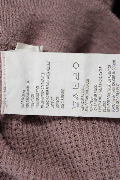 prAna Women Henley Hoodie Pink Drawstring Long Sleeve Organic Cotton Size XS