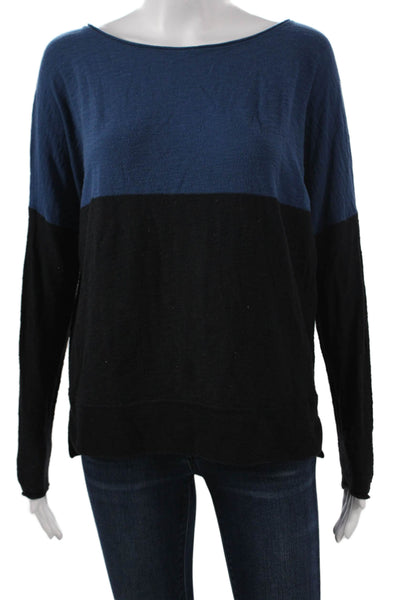Vince Womens Black Baby Alpaca Pullover Sweater Long Sleeve Size S