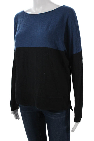 Vince Womens Black Baby Alpaca Pullover Sweater Long Sleeve Size S
