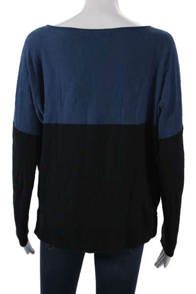 Vince Womens Black Baby Alpaca Pullover Sweater Long Sleeve Size S