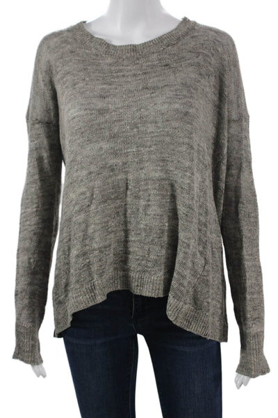 Vince Womens Gray Cashmere Wool Pullover Crewneck Sweater Size S