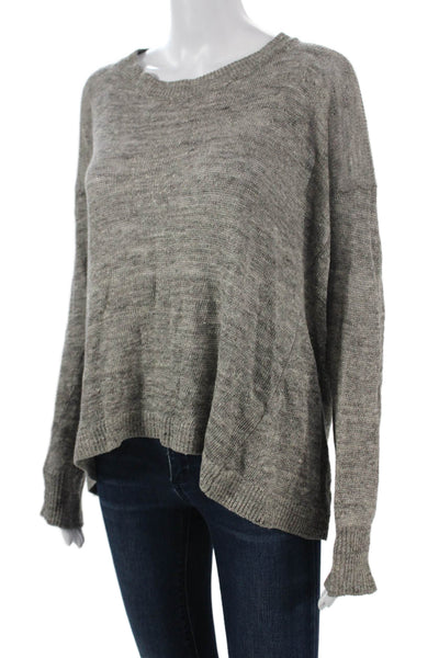 Vince Womens Gray Cashmere Wool Pullover Crewneck Sweater Size S