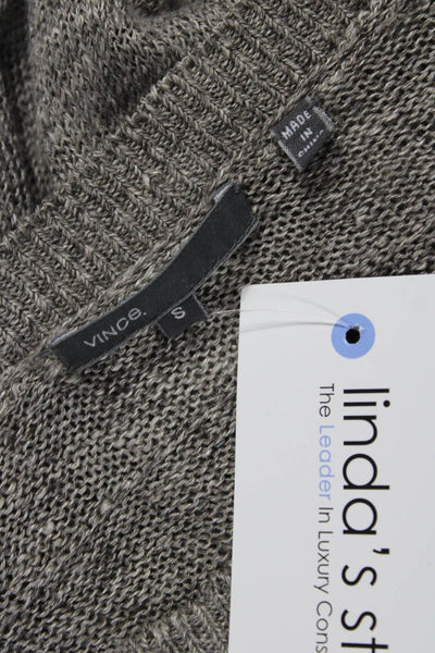 Vince Womens Gray Cashmere Wool Pullover Crewneck Sweater Size S