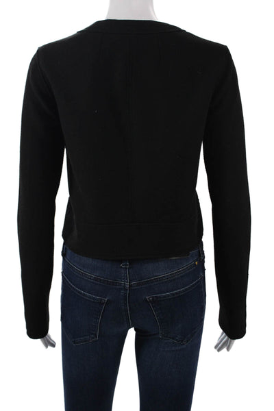 Elie Tahari Womens Black Hook Eye Jacket Size 2
