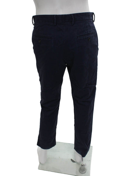 J Crew Mens Chino Dress Pants Dark Blue Cotton Stretch Size 31