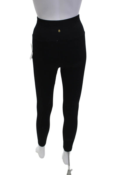 Spiritual Gangster Womens Ankle Leggings Black Polyester Blend Size XS