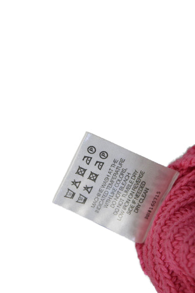 Ser.O.Ya Unisex Pink Cotton Crew Neck Pullover Sweater Long Sleeve Size L