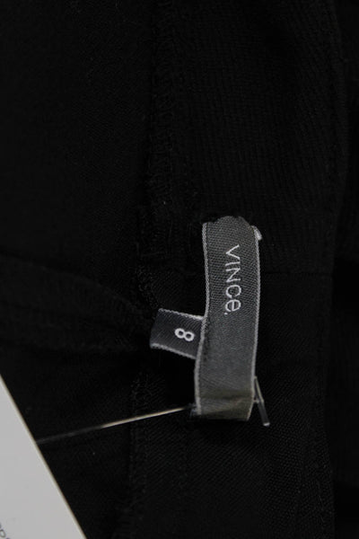 Vince Womens Cropped Ankle Leggings Black Size 8