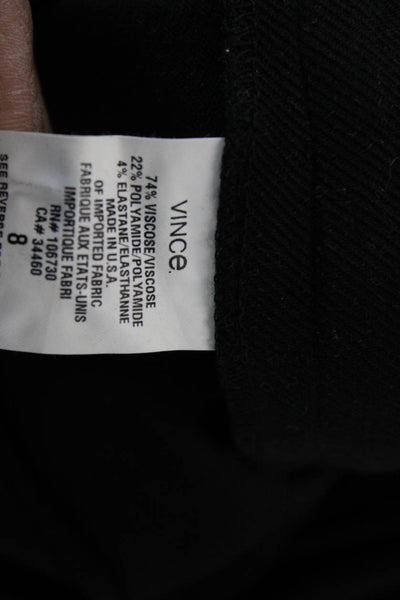 Vince Womens Cropped Ankle Leggings Black Size 8