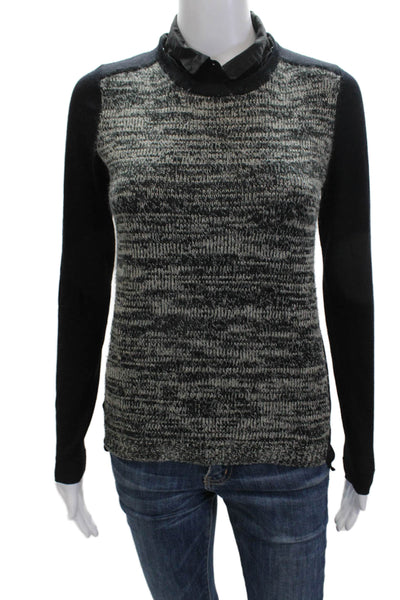 Comptoir Des Cotonniers Womens Pullover Wool Black Sweater Size XS