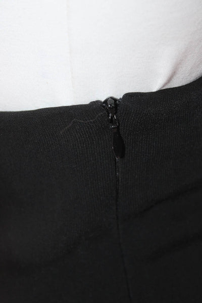 Vivian Lane Women Pleated Mini Skort Black Polyester Knee Length Size 40