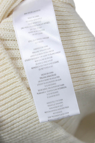 Joie Unisex Pullover Sweater Beige Striped Long Sleeve Crew Neck Size XS