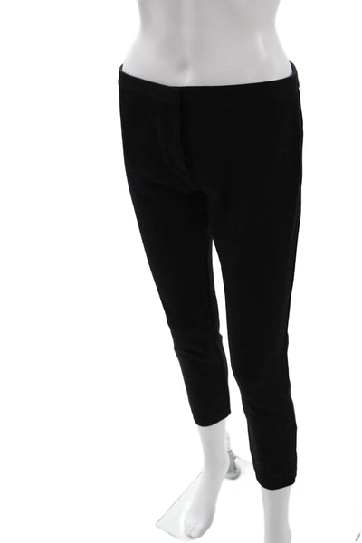 Theory Womens Cropped Ankle Black Pants Size 6