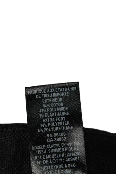 Theory Womens Cropped Ankle Black Pants Size 6