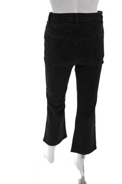 J Brand Womens Cropped Black Jeans Size 28