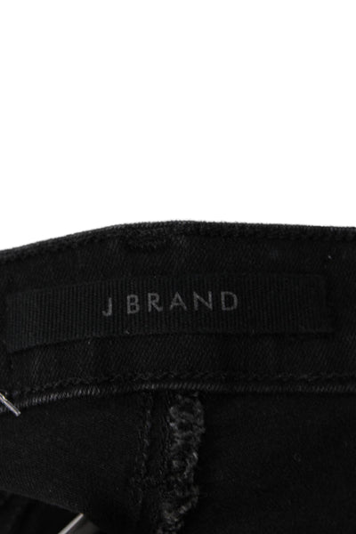 J Brand Womens Cropped Black Jeans Size 28