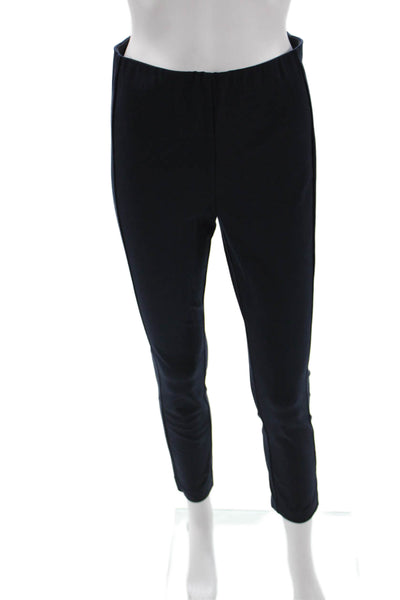 Rag & Bone Womens Ankle Cropped Pants Black Zip Cotton Size 4