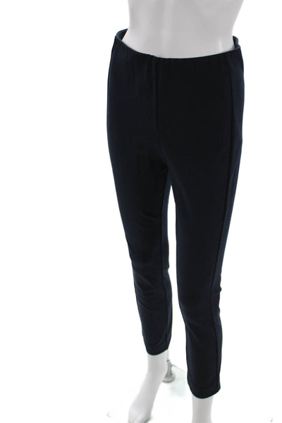 Rag & Bone Womens Ankle Cropped Pants Black Zip Cotton Size 4