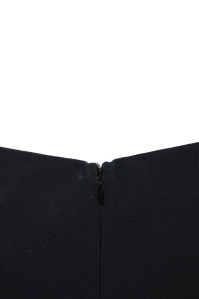 Rag & Bone Womens Ankle Cropped Pants Black Zip Cotton Size 4