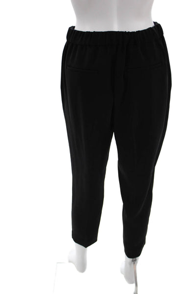 J Crew Womens Ankle Cropped Dress Pants Black Polyester Size 4